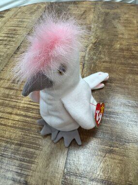 Ty Beanie Babies “Kuku” The Cockatoo. -628Rare, Vintage and Mint!